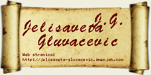 Jelisaveta Gluvačević vizit kartica